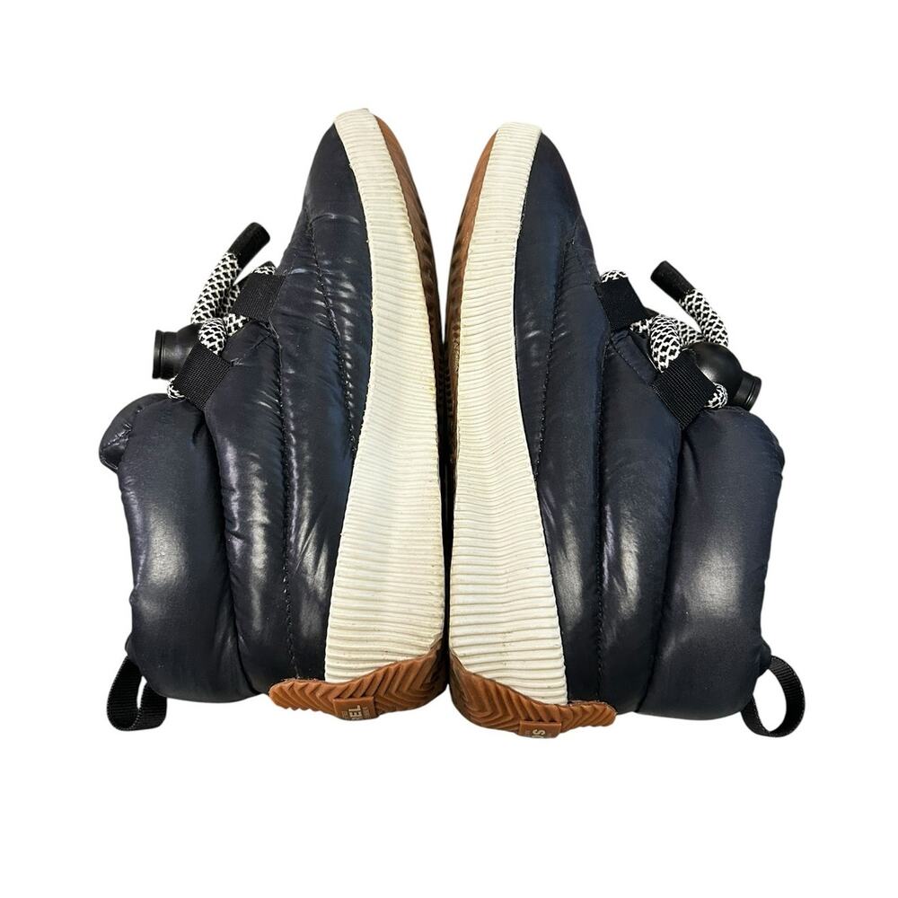 Sorel Navy Out 'N About Puffy Oversized Drawcord Lace Waterproof Boot Womens 7.5 - Picture 8 of 8